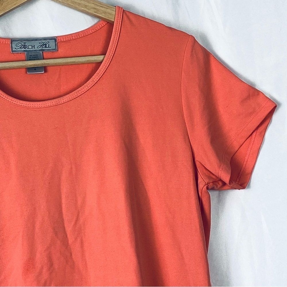 Birch Hill Women’s Coral Pink T-Shirt Medium - Picture 4 of 15